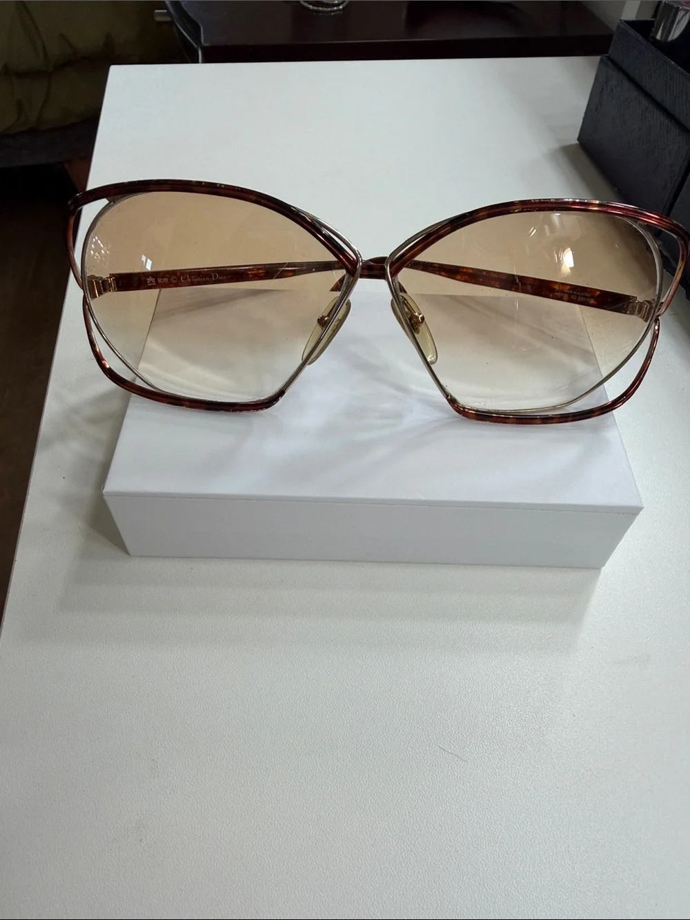Vintage Christian Dior Oversized Butterfly Sunglasses